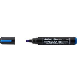 Artline Artline permanent marker Drysafe 190 Eco-Green, 2-5 mm, schuine punt, blauw