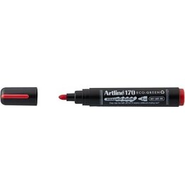 Artline Artline permanent marker Drysafe 170 Eco-Green, 2 mm, ronde punt, rood