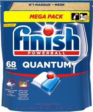 Finish Finish Quantum Regular vaatwastabletten, pak van 68 capsules