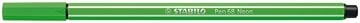 Stabilo STABILO Pen 68 viltstift, neon groen