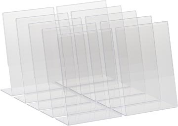 Europel Europel folderhouder Budget, met L-voet, ft A6, staand, pak van 10 stuks
