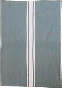 Merkloos Handdoek Payton, ft 50 x 70 cm, gestreept, minéral, pak van 6 stuks