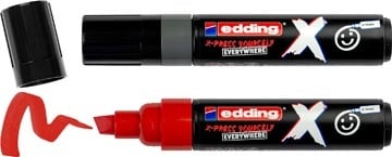 Edding Edding multimarker 6900 X, grijs/rood, set van 2 stuks