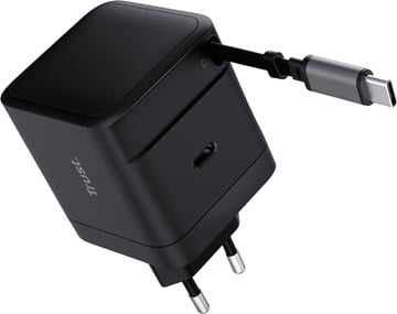 Trust Trust Maxo intrekbare USB-C oplader, 65 W