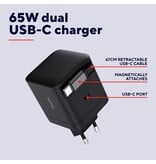 Trust Trust Maxo intrekbare USB-C oplader, 65 W