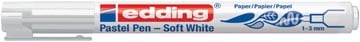 Edding Edding Soft Pastel pen, wit