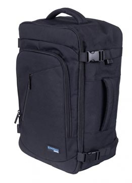 DONAU Donau Travel rugzak Warsaw, 23 l, 15,6 inch, zwart