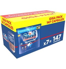 Finish Finish Quantum Regular vaatwastabletten giga pack, pak van 147 capsules