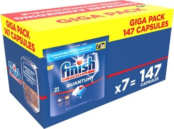 Finish Finish Quantum Regular vaatwastabletten giga pack, pak van 147 capsules
