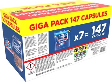 Finish Finish Quantum Regular vaatwastabletten giga pack, pak van 147 capsules