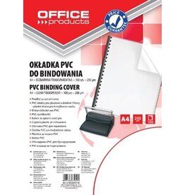 Office Products OFFICE products omslagen, A4, PVC, 200 micron, pak van 100 stuks, transparant