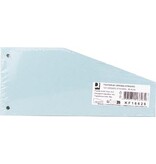 Q-CONNECT Q-CONNECT trapezium verdeelstroken, pak van 100 stuks, blauw