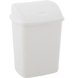 Vepa Bins Vuilbak met swingdeksel, 15 l, wit
