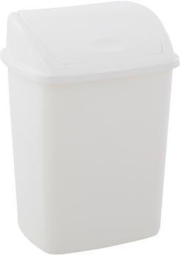 Vepa Bins Vuilbak met swingdeksel, 15 l, wit