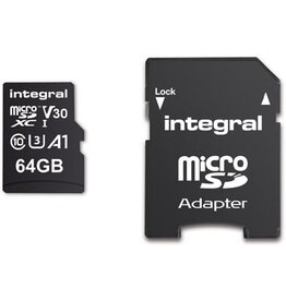 Integral Integral microSDXC geheugenkaart V30, 64 GB