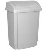 Office Products OFFICE products vuilbak, met swing deksel, 15 l, grijs