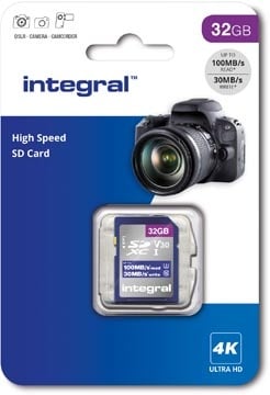 Integral Integral geheugenkaart SDXC V30,  32 GB