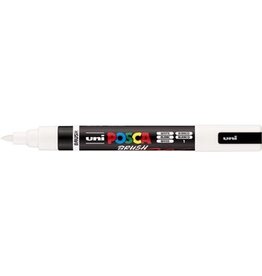 Posca Uni Posca paintmarker PC-5BR, 1 - 4 mm, penseel punt, wit