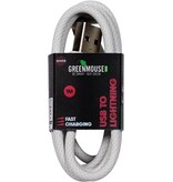 Greenmouse Greenmouse Lightning kabel, USB-A naar 8-pin, 1 m, woven