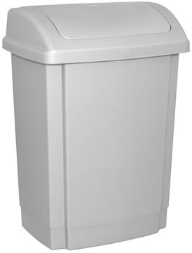 Office Products OFFICE products vuilbak, met swing deksel, 25 l, grijs
