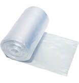 Q-CONNECT Vuilniszak HDPE, 10 micron, ft 44 x 48 cm, transparant, rol van 50 stuks