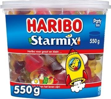 Haribo Haribo snoepgoed Star mix, emmer van 550 g