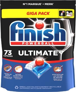 Finish Finish Ultimate Regular vaatwastabletten, pak van 73 capsules