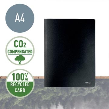 Leitz Leitz snelhechtmap, ft A4, 100 % gerecycleerde karton,  zwart