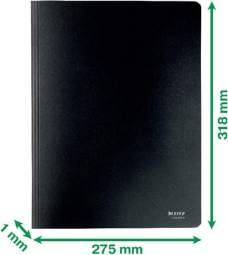Leitz Leitz snelhechtmap, ft A4, 100 % gerecycleerde karton,  zwart