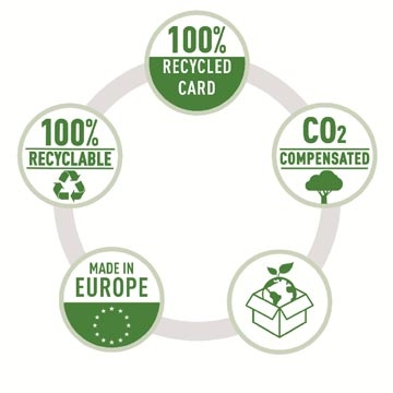 Leitz Leitz snelhechtmap, ft A4, 100 % gerecycleerde karton,  zwart