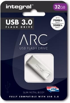 Integral Integral ARC USB stick 3.0, 32 GB, zilver