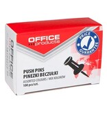 Office Products OFFICE products prikbordspelden, geassorteerde kleuren, doos van 100 stuks