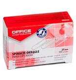 Office Products OFFICE products papierklemmen, 25 mm, gegalvaniseerd, doos van 100 stuks