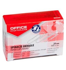 Office Products OFFICE products papierklemmen, 25 mm, gegalvaniseerd, doos van 100 stuks