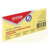 Office Products OFFICE products memoblok, 38 x 51 mm, 100 vel, geel