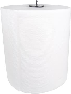 Papieren handdoeken Matic voor dispenser, 2-laags, wit, 140 m, pak van 6 rollen