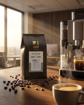 Q-CONNECT Q-CONNECT koffiebonen Café Intenso, pak van 1 kg