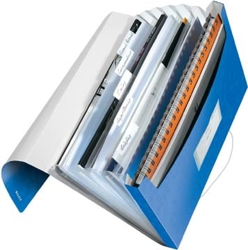 Leitz Leitz Wow projectmap, ft A4, 6 compartimenten, uit PP, blauw