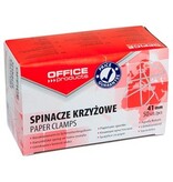 Office Products OFFICE products vlinderklemmen, 41 mm, gegalvaniseerd, doos van 50 stuks
