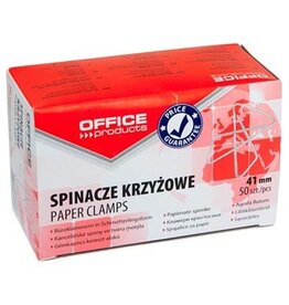 Office Products OFFICE products vlinderklemmen, 41 mm, gegalvaniseerd, doos van 50 stuks