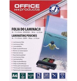 Office Products OFFICE products lamineerhoes A6, 250 micron (2 x 125 micron), pak van 100 stuks