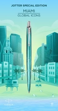 Parker Parker Jotter balpen, special edition Miami, medium, in giftbox