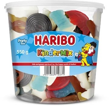 Haribo Haribo snoepgoed Kinder mix, emmer van 550 g