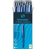 Schneider Schneider balpen K20 Icy Colours, medium, blauw