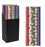Merkloos Geschenkpapier Kerst Mix, 70 cm x 2 m, geassorteerde kleuren