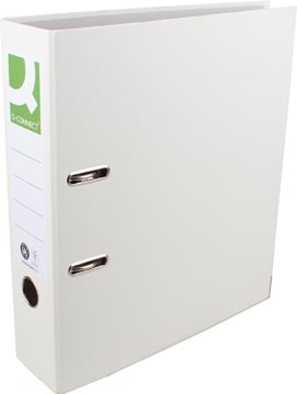Q-CONNECT Q-CONNECT ordner, voor ft A4, uit Recycolor papier, rug van 8 cm, wit
