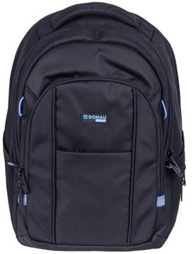 DONAU Donau Travel rugzak Paris, 30 l, 15,6 inch, zwart