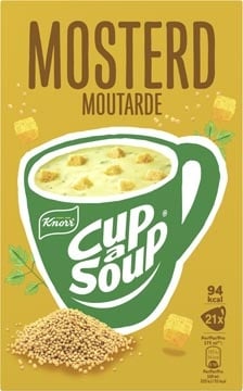 Cup A Soup Knorr Cup-a-Soup mosterd, pak van 21 zakjes