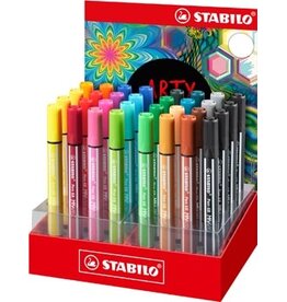 Stabilo STABILO Pen 68 MAX ARTY viltstift, display van 32 stuks, geassorteerde kleuren
