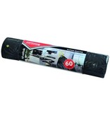 Office Products OFFICE products vuilniszak, LDPE, 25 micron, 60 liter, zwart, rol van 10 stuks